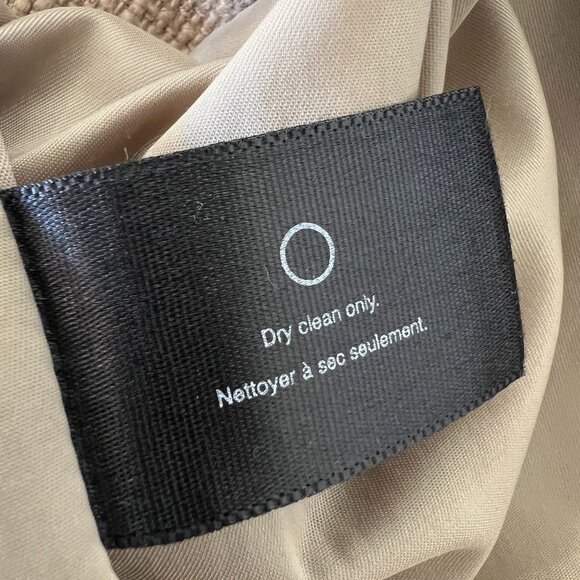 Sz‎ 4- Club Monaco Cotton Tweed Tan Lined  Metal Stud Embellishment Pencil Skirt - Picture 13 of 15